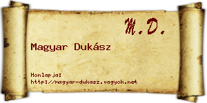 Magyar Dukász névjegykártya